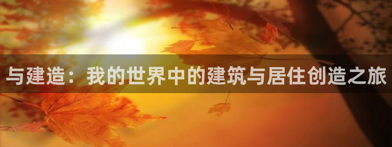 安信安翼 12账号：与建造：我的世界中的建筑与居住创造之旅
