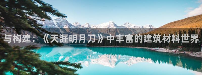 安信12娱乐7o777还：与构建：《天涯明月刀》中丰富的建筑材料世界