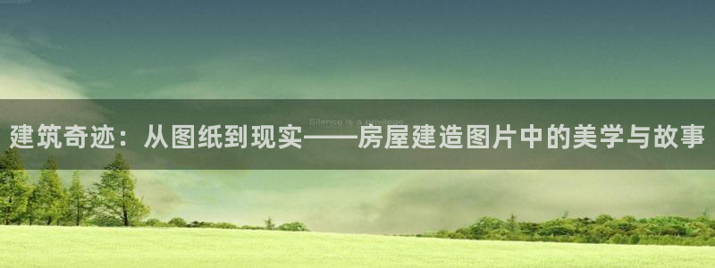 安信12娱乐招商：建筑奇迹：从图纸到现实——房屋建造图片中的美学与故事