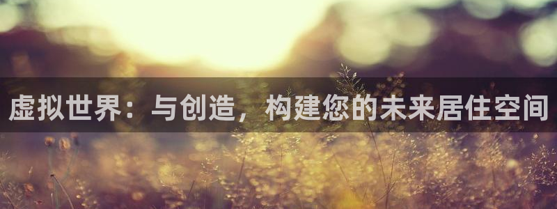 安信12登录网址：虚拟世界：与创造，构建您的未来居住空间