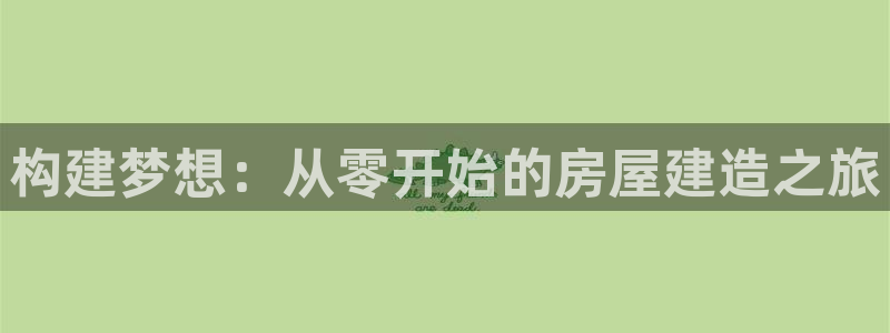 安信12:构建梦想:从零开始的房屋建造之旅